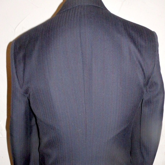 CHRISTIAN DIOR Grey Pinstriped Blazer, Size 40 - Picture 7 of 8